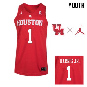 Youth University of Houston #1 Chris Harris Jr. Red Jordan Brand NCAA Jersey 819130-365