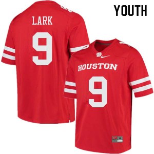 Youth Cougars #9 Courtney Lark Red University Jerseys 497597-609