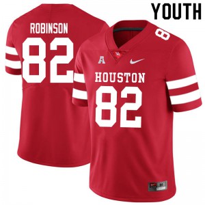 Youth Houston Cougars #83 Dylan Robinson Red NCAA Jerseys 837681-266