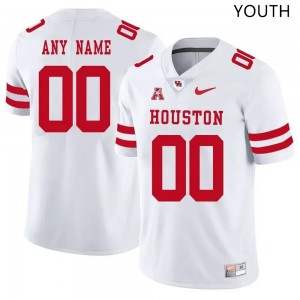 Youth Cougars #00 Custom White Player Jerseys 134826-326