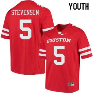 Youth UH Cougars #5 Marquez Stevenson Red Alumni Jerseys 246943-131