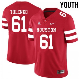 Youth University of Houston #61 Michael Tulenko Red College Jerseys 390244-766