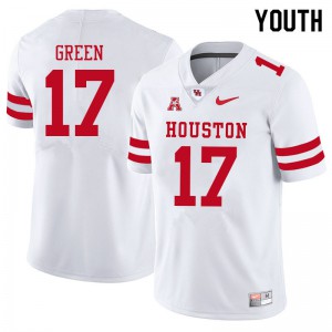 Youth Houston #17 Seth Green White College Jersey 391982-491